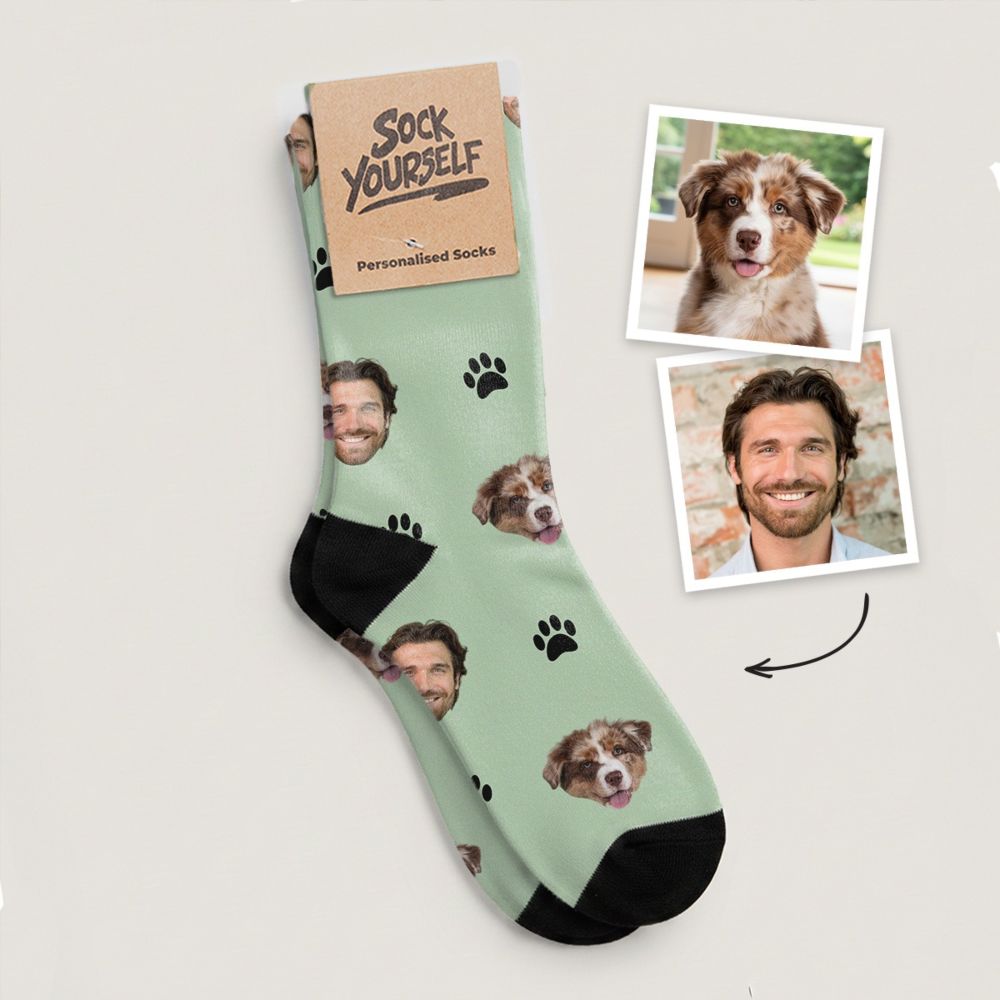 Personalised Socks with Pet and Face