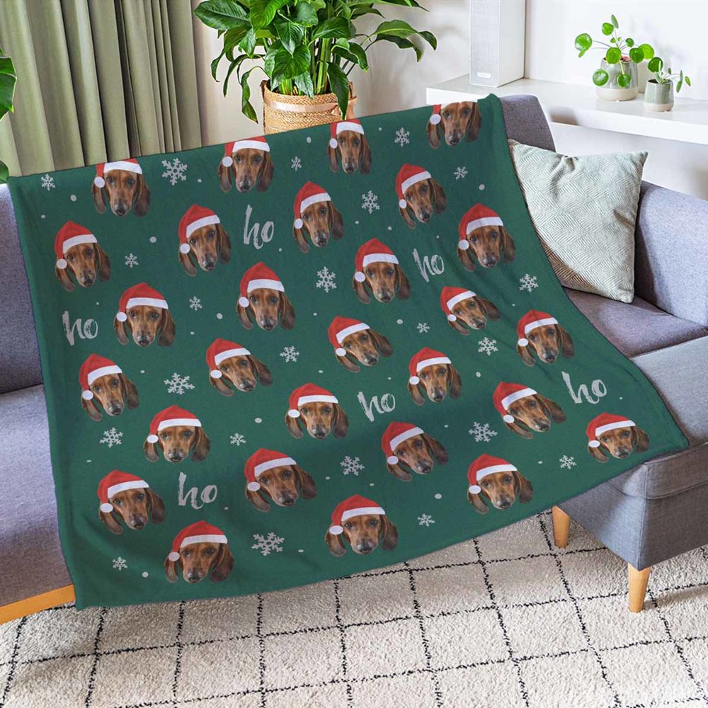 Personalised Christmas Face Blanket
