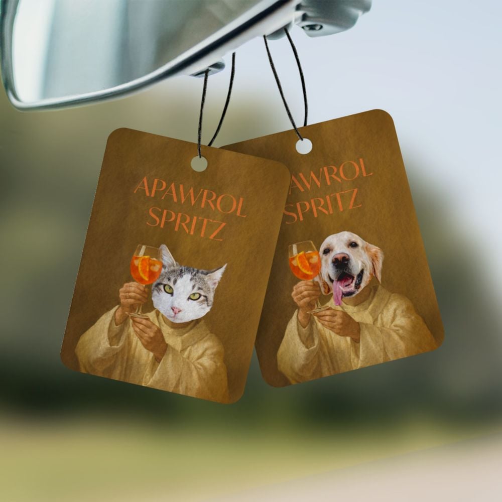 Personalised Aperol Car Freshener - Set of 2