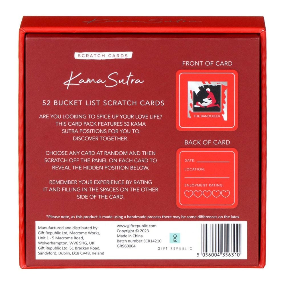 Kama Sutra Scratch Cards
