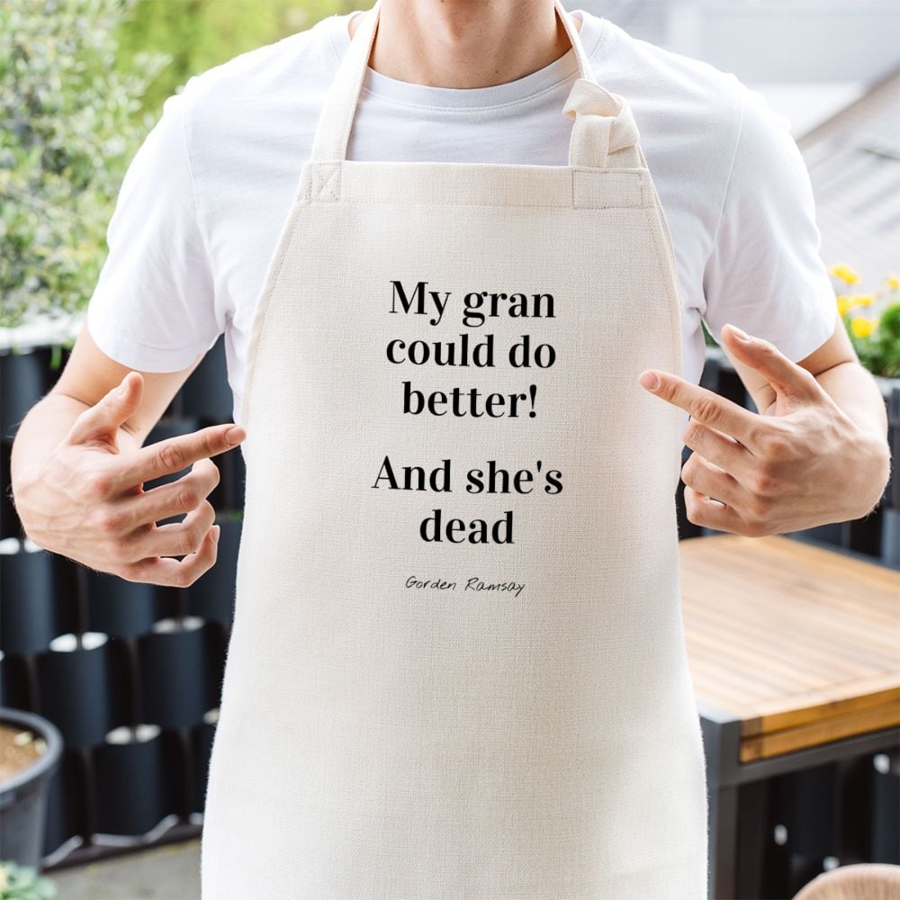 Personalised Quote Apron
