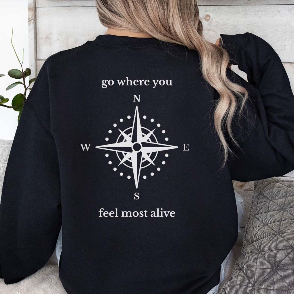 Personalised Compass Sweatshirt