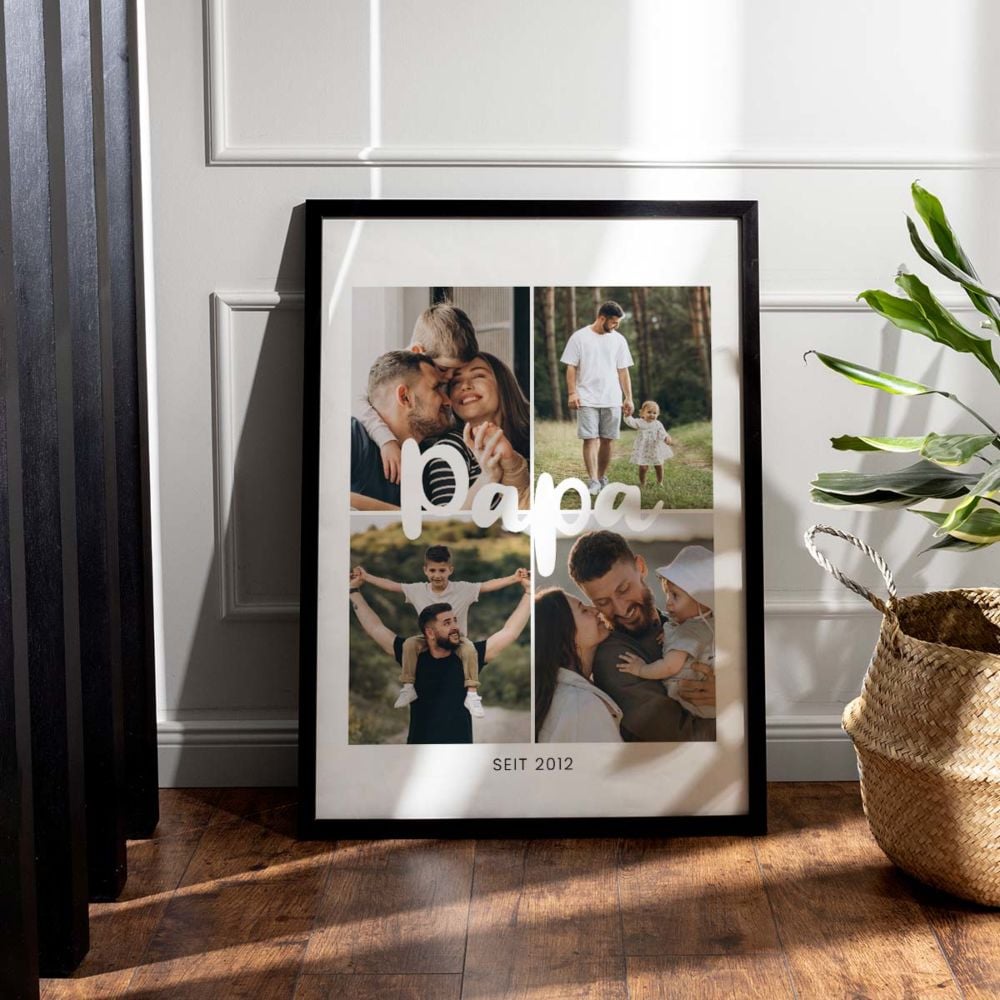 Personalised Poster With 4 Photos