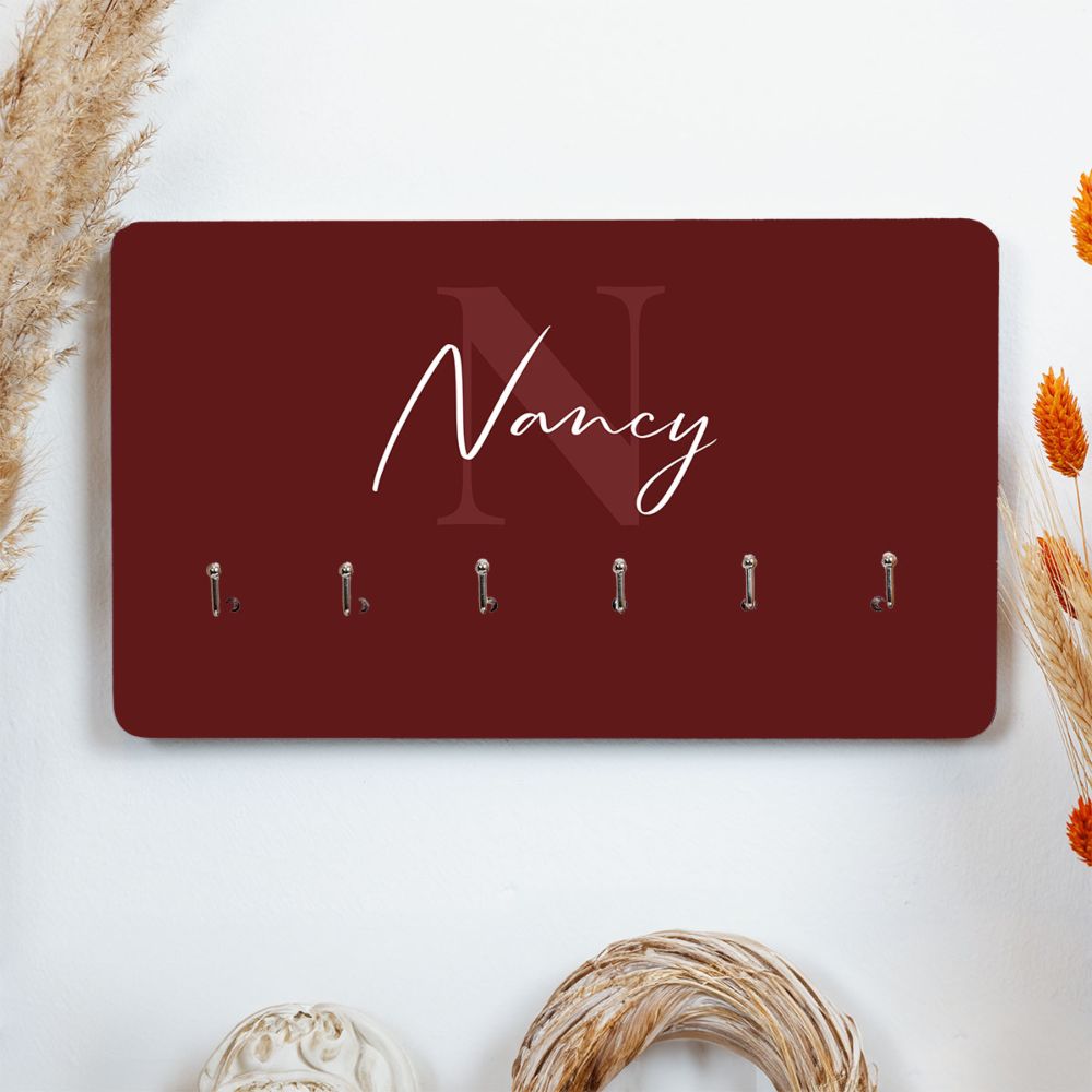 Personalised Key Hanger with Monogram