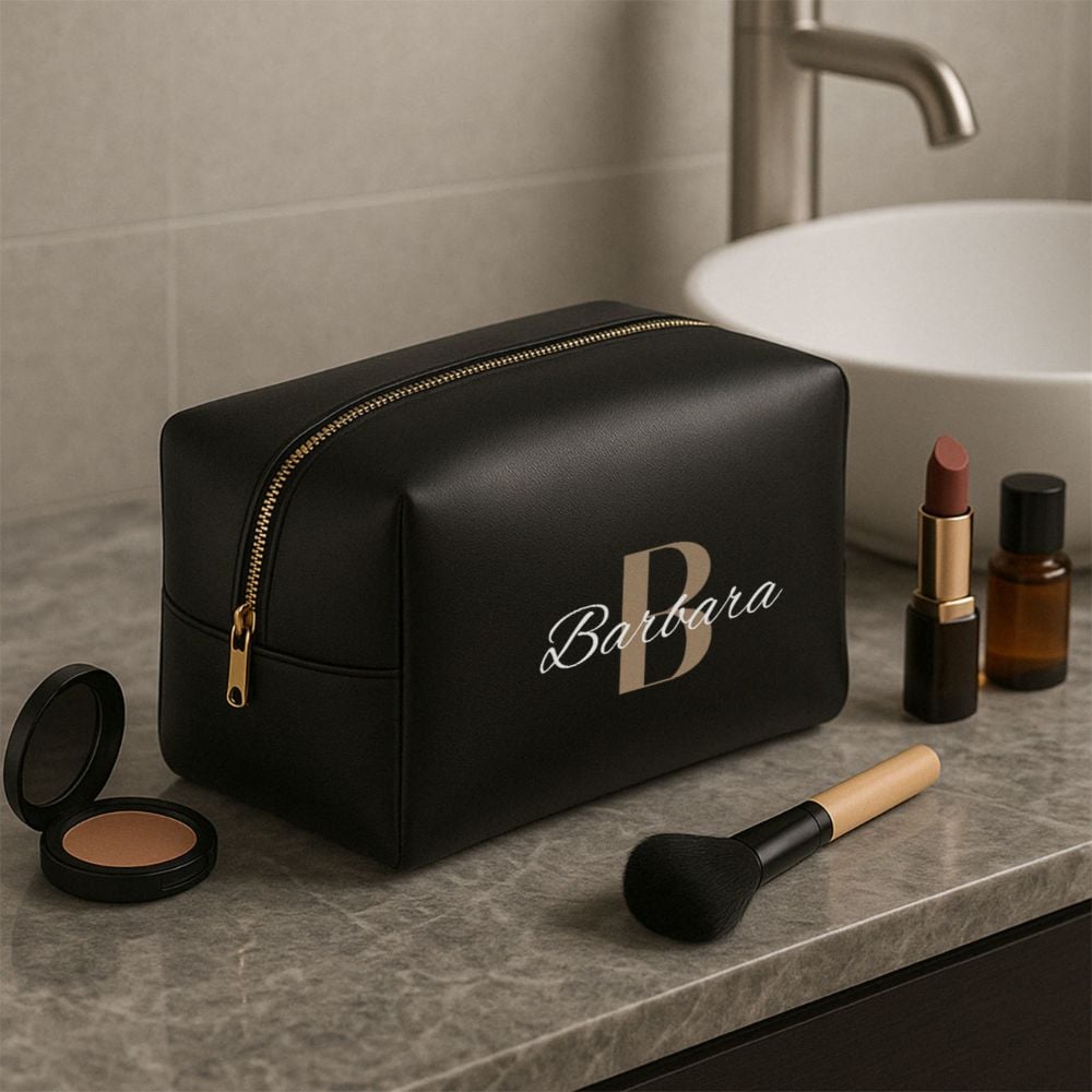 Personalised Cosmetics Bag with Monogram