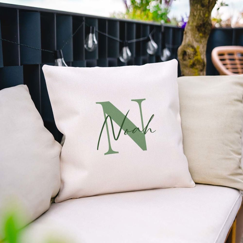 Personalised Monogram Cushion Cover