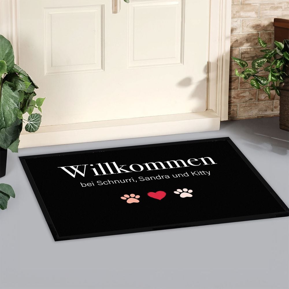 Personalised Doormat With Family Symbols