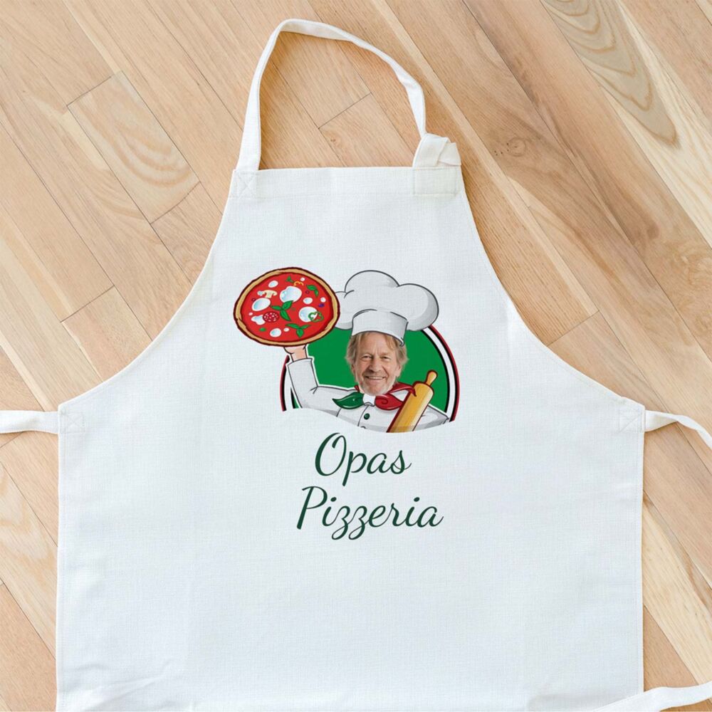 Personalised Kitchen Apron with Photo and Name