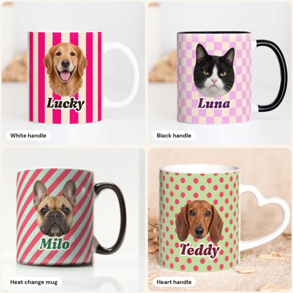 Personalised Pet Mug with Pattern