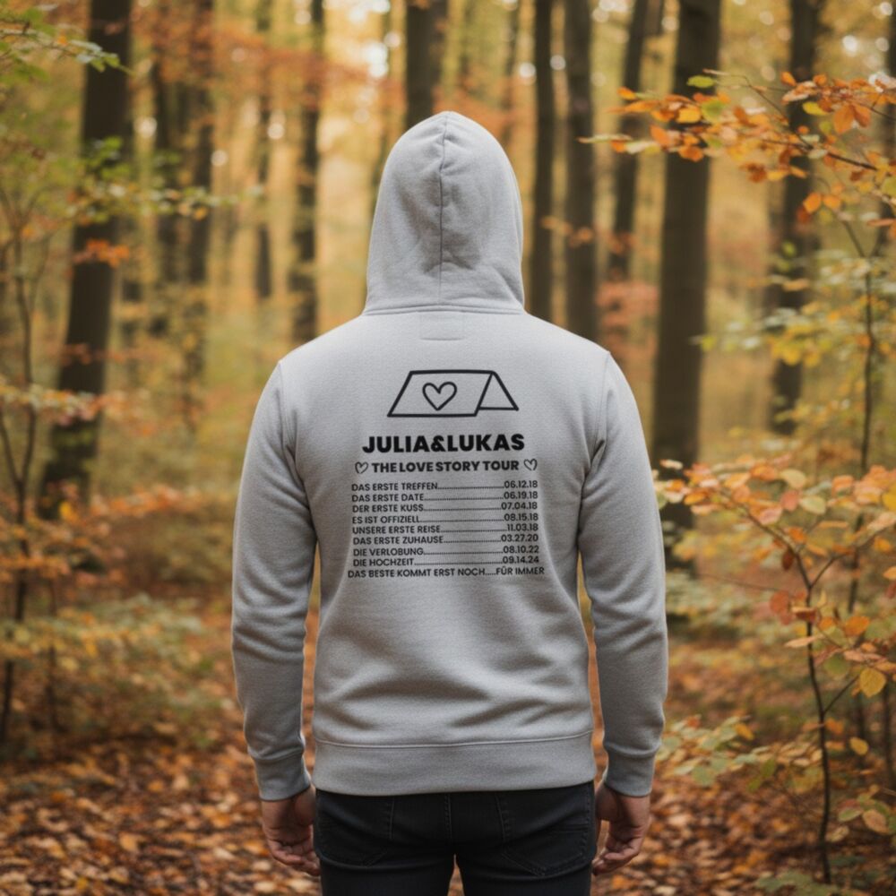 Personalised Hoodie with Name and Date