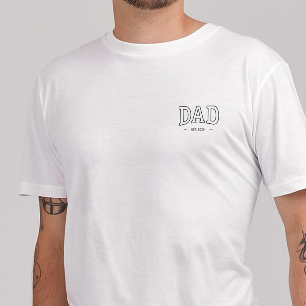 Personalised Dad T-Shirt with Year