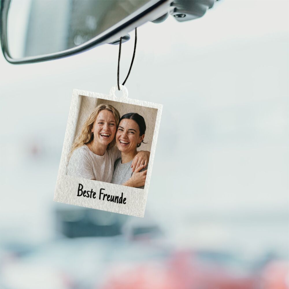 Personalised Car Air Freshener with Photo – Set of 2