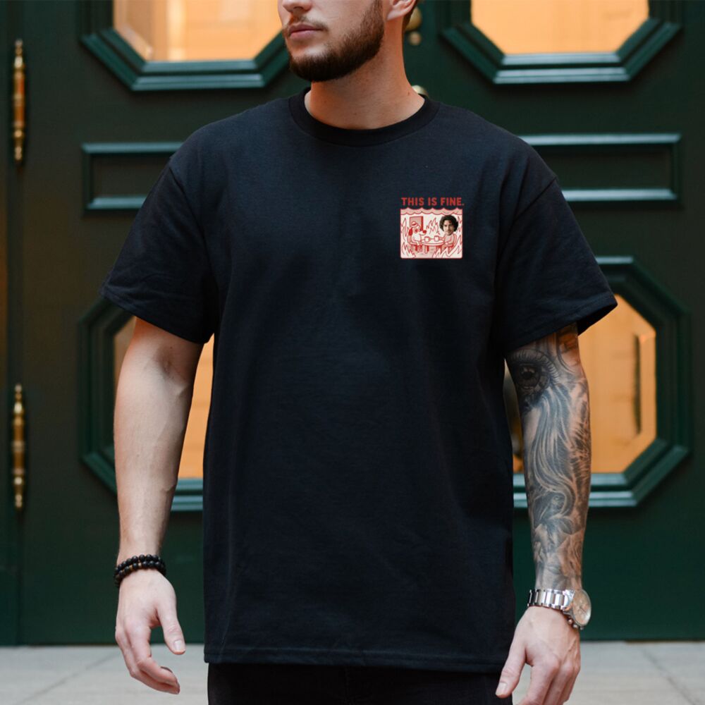 Personalised This Is Fine Meme T-Shirt with Photo