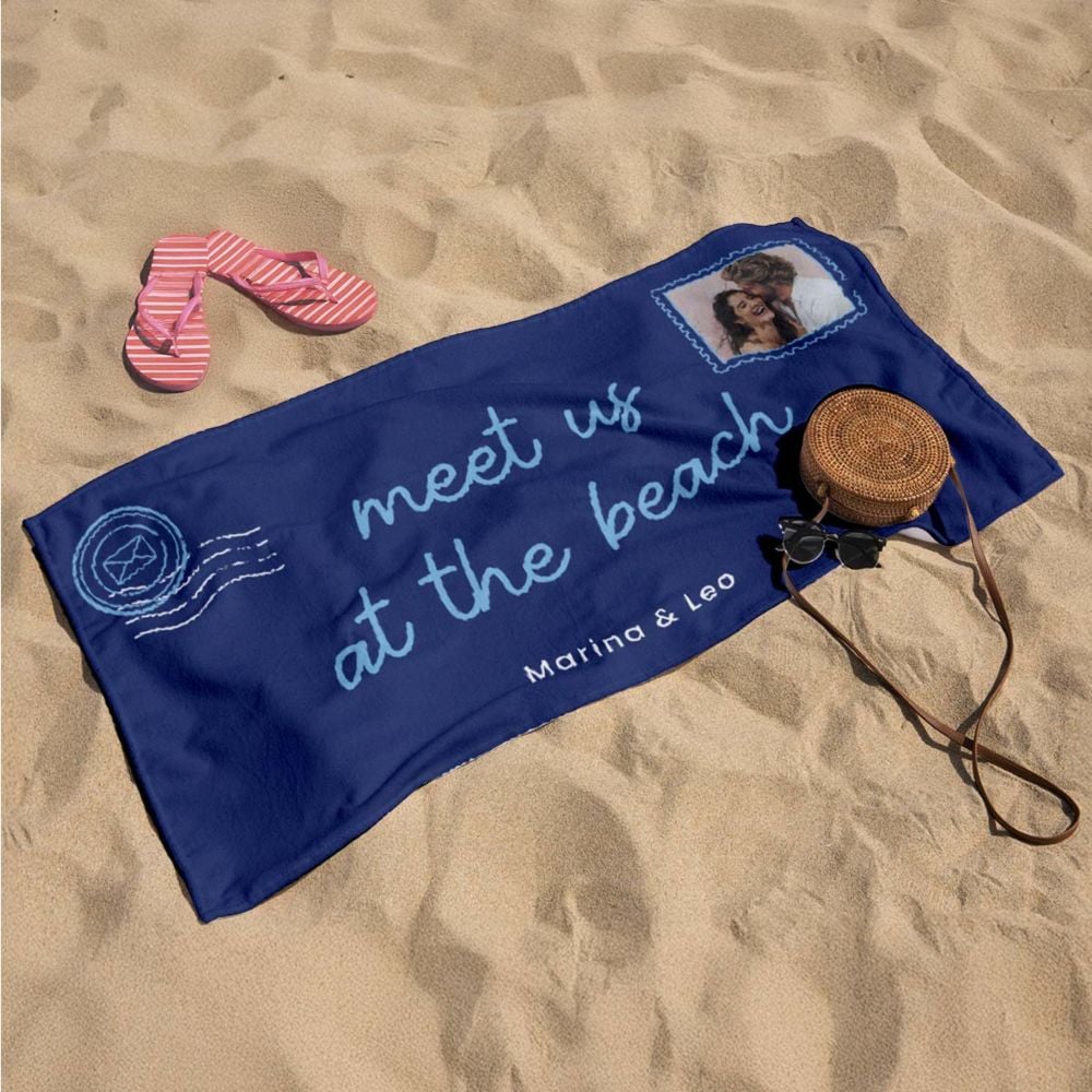 Personalised Postcard Towel