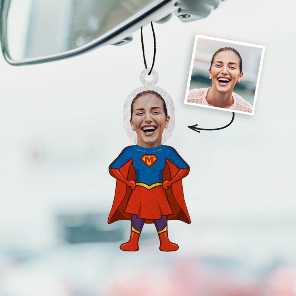 Personalised Superhero Air Freshener - Set of 2