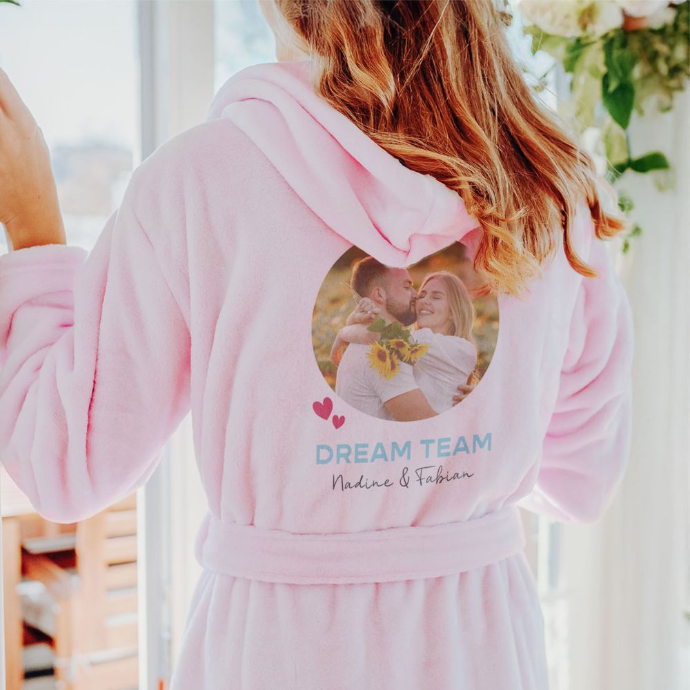 Personalised Bathrobe with Photo and Name