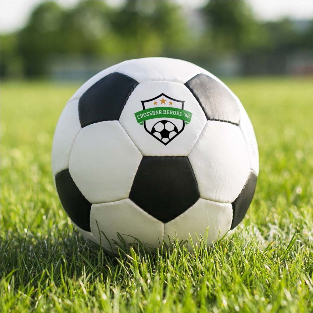Personalised Football with Text and Crest