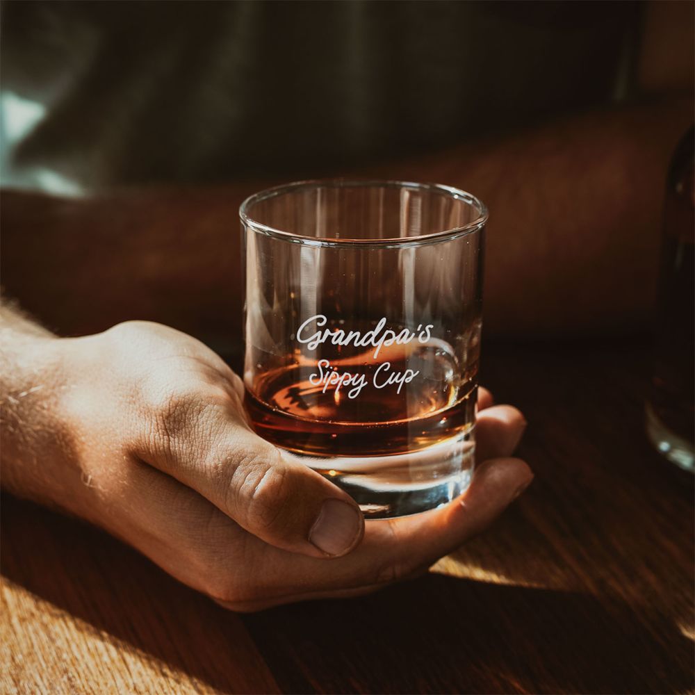 Personalised Whisky Glass With Text