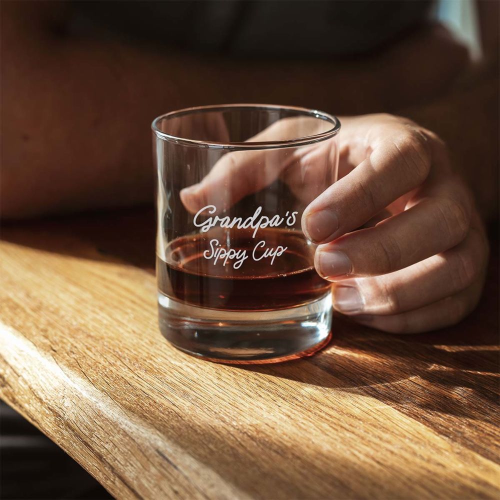 Personalised Whisky Glass With Text