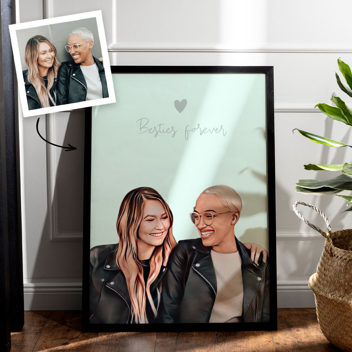cartoon personalised photo