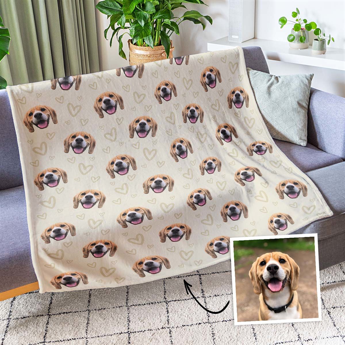 Dog Face Blanket Pet Blankets Personalized Personalized Dog