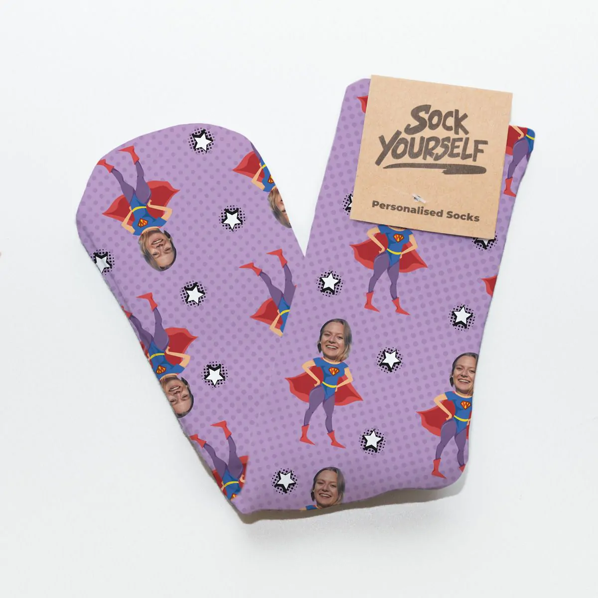 Personalised Superhero Socks