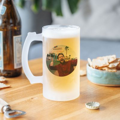 Gifts for Boyfriends Personalised Beer Stein with photo