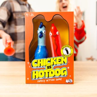 How to Play Chicken vs Hotdog: A flip it and stick it party game