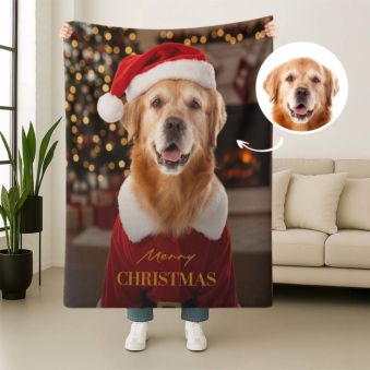 Personalised Pet in Costume Blanket