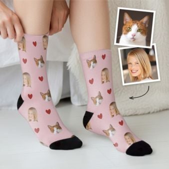 Personalised Socks with Pet and Face