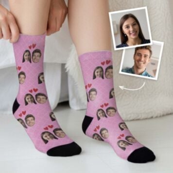 Personalised Double Face Upload Socks