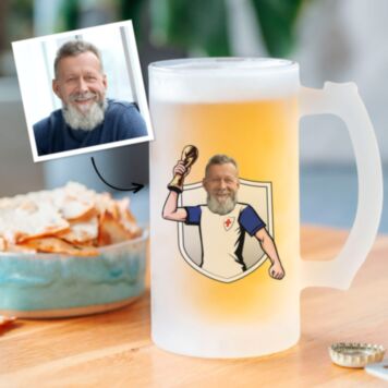 Personalised Beer Mug with Photo