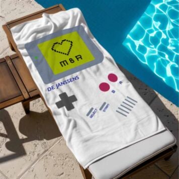 Personalised Towel with Game Console and Text