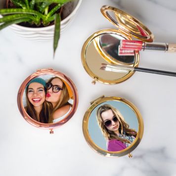 Personalised Photo Pocket Mirror - Design