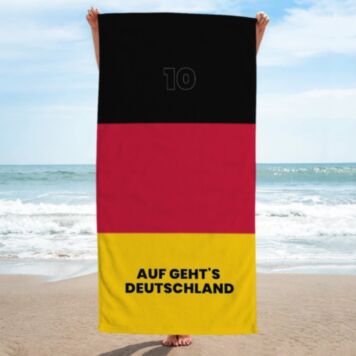 Personalised World Cup Towel with Text
