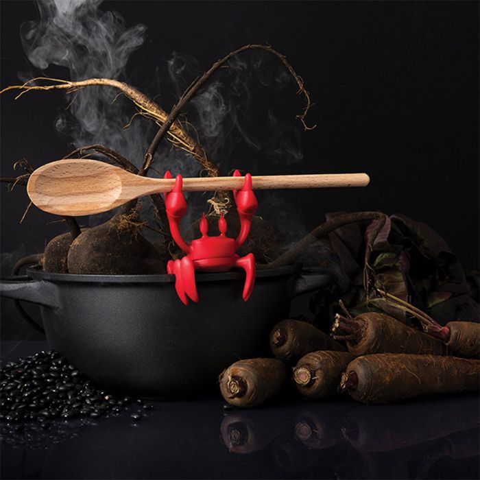 OTOTO Aqua the Crab Silicone Utensil Rest - Silicone Spoon Rest for Stove  Top - BPA-Free, Heat-Resistant Kitchen and Grill Utensil Holder - Non-Slip