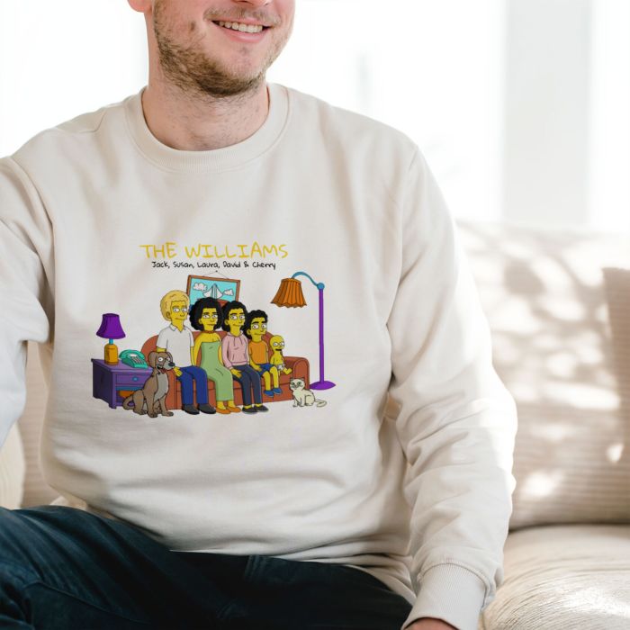  Personalised Cartoon Family Sweater