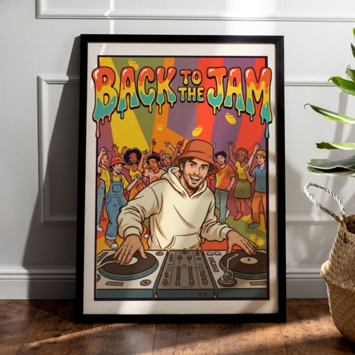 Personalised 90s DJ Party Poster