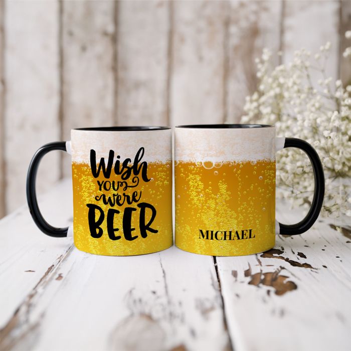 Personalised Wish You Were Beer Mug