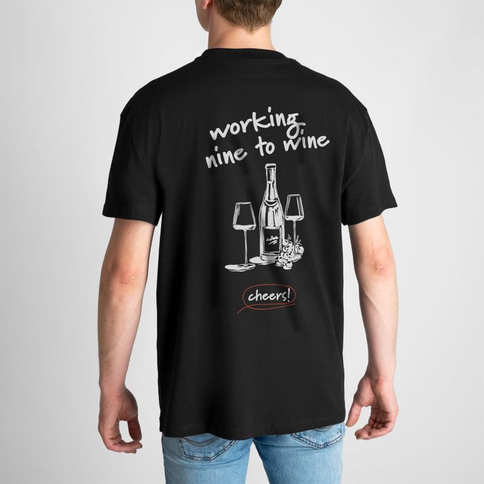 Personalised T-Shirt with Drinks Doodle and Text