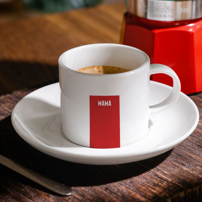 Personalised Colour Block Espresso Cup With Name