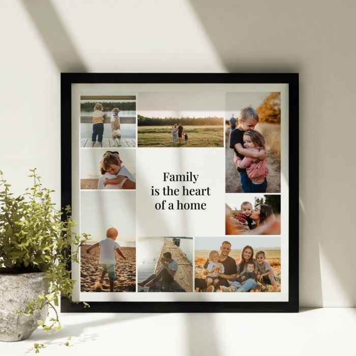 Personalised Poster with 8 Photos and Text