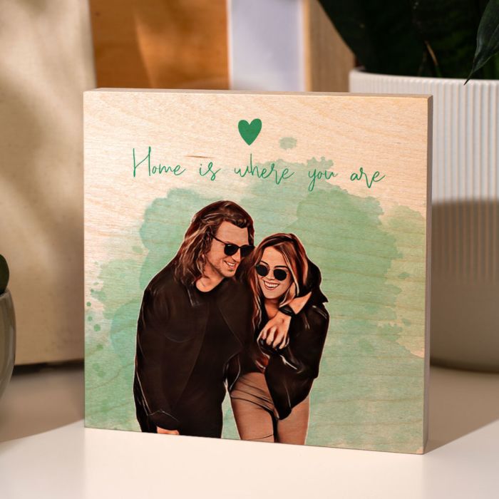 Personalised Cartoon Wooden Block