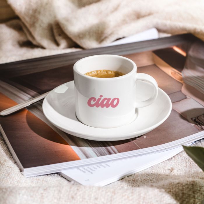 Personalised Espresso Cup With Text