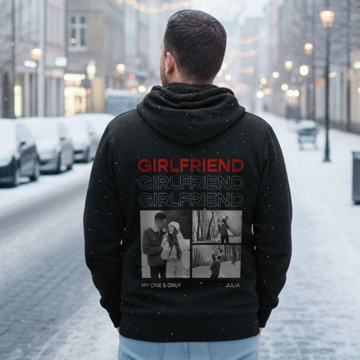 Personalised Hoodie with Monochrome Photos