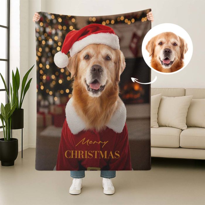 Personalised Pet in Costume Blanket