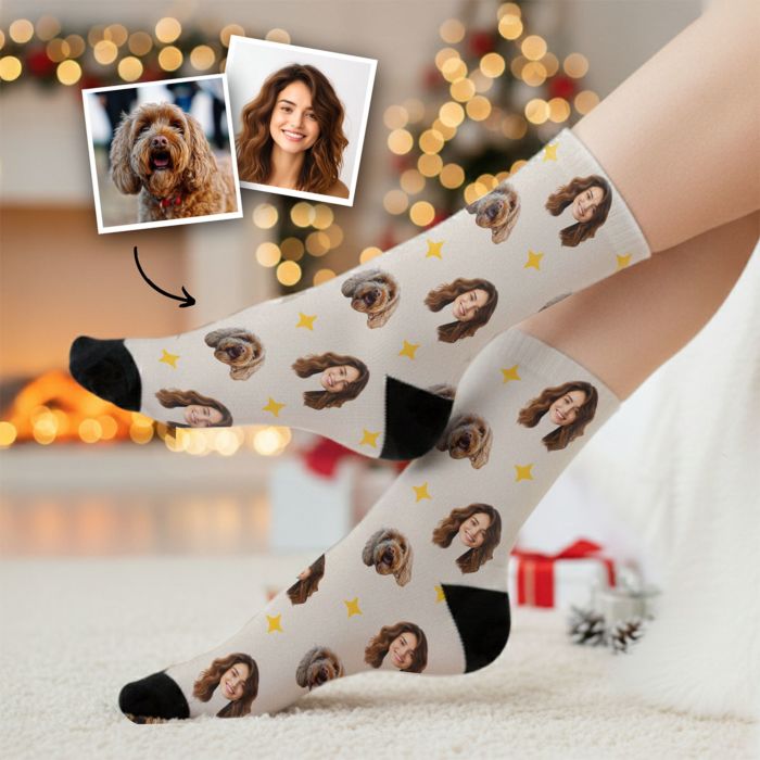 Personalised Socks with Pet and Face