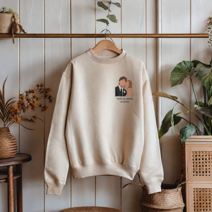 Personalised Sweatshirt with Small Illustration