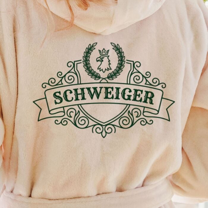 Personalised Bathrobe with Family Crest