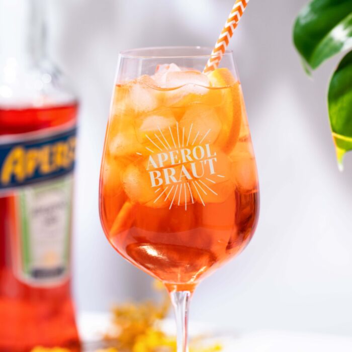 Personalised Aperol Spritz Logo Glass - Design